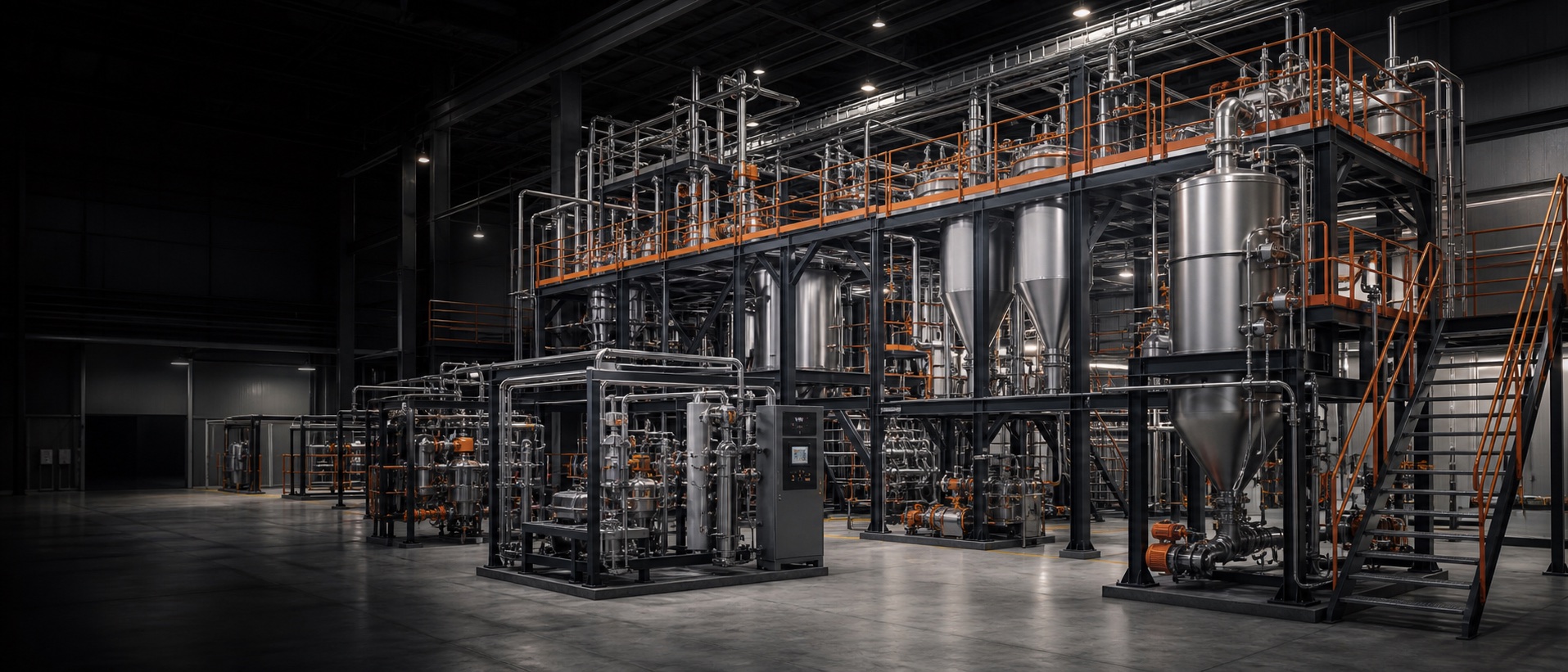 Industrial process facility supporting cross-border project development